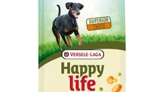 VERSELE LAGA Happy Life, XS-XL, Vita, hrana uscata caini, 15kg