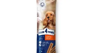 CLUB 4 PAWS Premium Dental Stick, recompense caini, Batoane, sensibilitati dentare, Pui, 77g