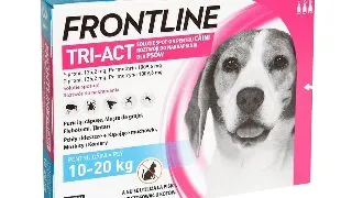 Frontline Tri-Act, solutie spot-on antiparazitara, caini FRONTLINE Tri-Act, spot-on, solutie antiparazitara, caini 10-20kg, 3 pipete