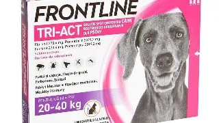 Frontline Tri-Act, solutie spot-on antiparazitara, caini FRONTLINE Tri-Act, spot-on, solutie antiparazitara, caini 20-40kg, 3 pipete