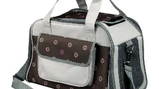 TRIXIE Libby, geanta transport caini si pisici, XS-S(max. 7kg), nylon, deschidere frontala&laterala, cu buzunare, maro si gri, 25 x 27 x 42 cm