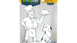 MASTER, XS-S, Pui, plic hrana umeda caini, (in aspic), 80g