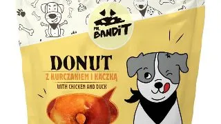 MR BANDIT Donut, XS-XL, Pui si Rata, punguta recompense caini, 500g