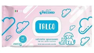 Record Talc, servetele umede, caini si pisici, antibacteriene, multifunctionale, 40buc