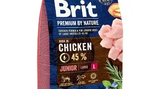 BRIT Premium By Nature Junior Large Breed, L, Pui, hrana uscata caini junior, 3kg