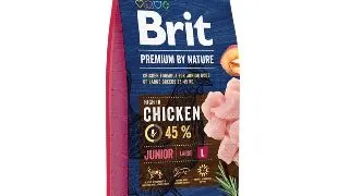 BRIT Premium By Nature Junior Large Breed, L, Pui, hrana uscata caini junior, 15kg