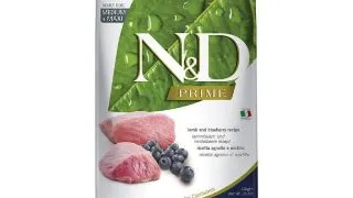 N&D Prime Adult Medium/Maxi, M-XL, Miel si afine, hrana uscata fara cereale caini, 12kg