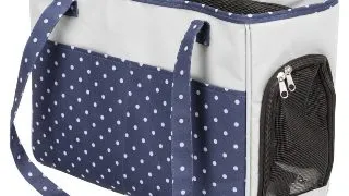 TRIXIE Bonny, geanta transport caini si pisici, XS(max. 5kg), poliester, deschidere laterala&superioara, cu buzunare, albastru si gri, 20 x 29 x 40 cm