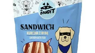 MR BANDIT Sandwich, XS-XL, Pui si Peste, punguta recompense caini, 500g