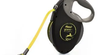 FLEXI Giant, lesa banda retractabila dresaj caini, reflectorizant, nylon, neon, L(50kg, 10m)
