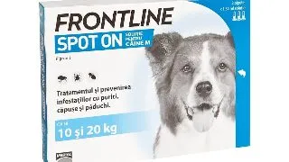 FRONTLINE Spot-On, solutie antiparazitara, caini 10-20kg, 3 pipete