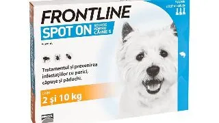 FRONTLINE Spot-On, solutie antiparazitara, caini 2-10kg, 3 pipete