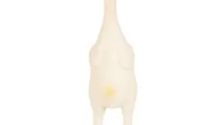 M-PETS Anouchka, jucarie de aport caini M-XL, cu sunet, cauciuc, crem si rosu, 41.5cm