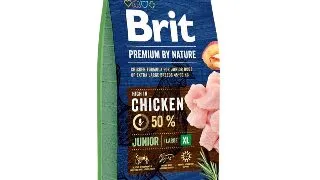BRIT Premium By Nature Junior Giant Breed, XL, Pui, hrana uscata caini junior, 15kg