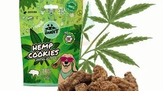 MR BANDIT Hemp Cookies, XS-XL, Vanat, punguta recompense fara cereale caini, 75g