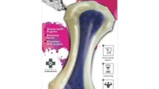 M-PETS Chewbo Choppy, jucarie de ros caini S-M, dentitie, cauciuc, albastru, 24.7cm