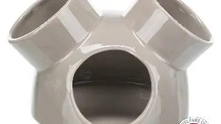 Casuta Ceramica Pentru Rozatoare, Cu 3 Intrari