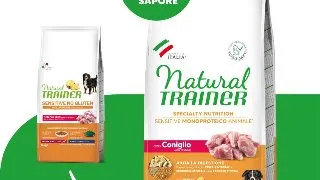 NATURAL TRAINER Speciality Nutrition Sensitive, M-XL, Iepure, hrana uscata monoproteica caini, sistem digestiv, 12kg