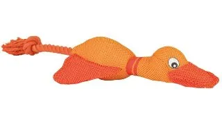 Trixie, jucarie rata caini, cu sunet, plus, 35cm, multicolor