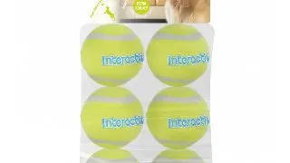 ALL FOR PAWS Rezerva 6 Mingi Tenis pentru Lansatorul de Mingi & Recompense, jucarie minge caini, S-L, sintetic, activitati fizice, galben, ⌀6.6 cm
