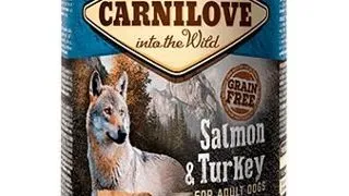 CARNILOVE, Somon si Curcan, conserva hrana umeda fara cereale caini, (in aspic), 400g