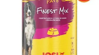 JOSIDOG Finest Mix, Pasare si Vita, conserva hrana umeda caini, (pate), 400g x 12
