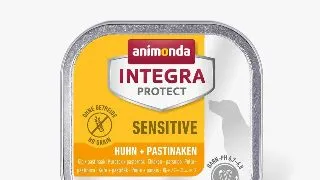INTEGRA PROTECT Sensitive, XS-S, Pui si Pastarnac, dieta veterinara, tavita hrana umeda fara cereale caini, alergii, sistem digestiv, (in aspic), 150g