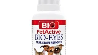 BIO PETACTIVE Eyes Tear Stain Remover, solutie igiena ochilor caini, anti-pete, blana alba, flacon, piele & blana, 50ml