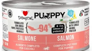 DISUGUAL Monoprotein Puppy, XS-XL, Somon, conserva hrana umeda monoproteica caini junior, (pate), 150g