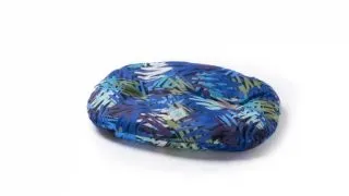 LEOPET Nettuno, saltea ovala caini, poliester oxford, rezistent la apa, multicolor, 70x50cm