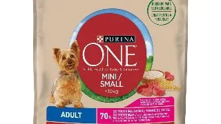 PURINA One Mini Adult, Vita cu Orez, hrana uscata caini, 800g