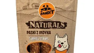 MR BANDIT Natural Stripes, XS-XL, Curcan, punguta recompense monoproteica fara cereale caini, 80g