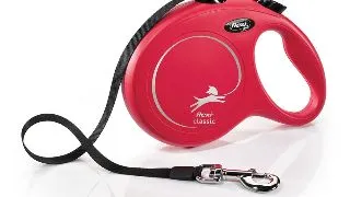 FLEXI Classic, lesa banda retractabila caini, nylon, rosu, L(50kg, 8m)