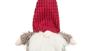 TRIXIE Christmas Xmas Gnom, jucarie de plus caini, S-XL, plus, cu sunet, activitati fizice, diverse culori, 33 cm