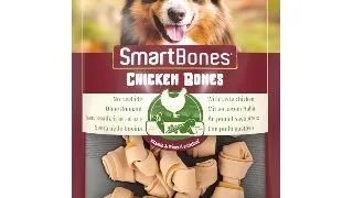 SMARTBONES Classics Chicken Bones Mini, recompense caini, Oase aromate Pui, 8buc
