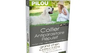 Zgarda Antiparazitara Pilou Caine Talie Mare, 75 cm