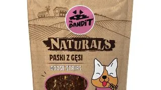 MR BANDIT Natural Stripes, XS-XL, Gasca, punguta recompense monoproteica fara cereale caini, 80g