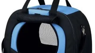 Geanta Transport Trixie Kilian, 31x32x48 cm, 6 kg, Negru/Albastru