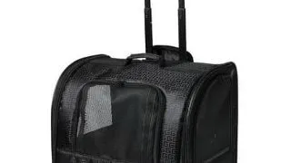 Geanta Transport Trixie Trolley, 45x41x31 cm, Negru