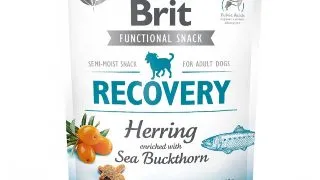 BRIT Care Functional Snack Recovery, Hering cu Catina alba, recompense funtionale fara cereale caini, convalescenta,  150g