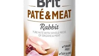 BRIT Pate and Meat, XS-XL, Iepure, conserva hrana umeda fara cereale caini, (pate), 400g