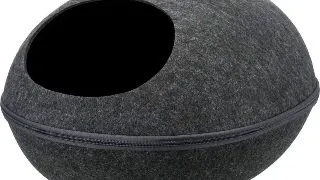 TRIXIE Liva, cos oval caini si pisici, XS, poliester, gri, 40 x 24 x 47 cm