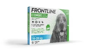 Frontline Combo, solutie spot-on antiparazitara, caini FRONTLINE Combo, spot-on, solutie antiparazitara, caini 10-20kg, 3 pipete