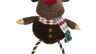 TRIXIE Christmas Ren, jucarie de plus caini XS-XL, cu sunet, plus, maro, 49cm