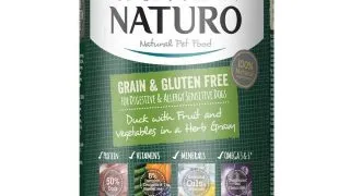 NATURO Grain Free, XS-L, Rata si Legume, conserva hrana umeda fara cereale caini, (in sos), 390g