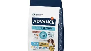 ADVANCE Puppy Sensitive Care, XS-XL, Somon, hrana uscata caini junior, sistem digestiv, 12kg