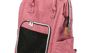 TRIXIE Ava, rucsac transport caini si pisici, XS-S(max. 10kg), poliester, deschidere laterala&superioara, cu buzunare, rosu, 32 x 42 x 23 cm