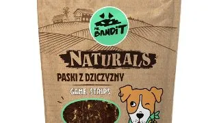 MR BANDIT Natural Stripes, XS-XL, Vanat, punguta recompense monoproteica fara cereale caini, 80g