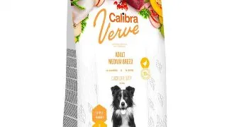 CALIBRA Verve GF Adult Medium Breed, M, Pui si Rata, hrana uscata fara cereale caini, 12kg