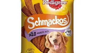 PEDIGREE Schmackos Multi Mix, recompense caini, benzi moi, carne, 20buc